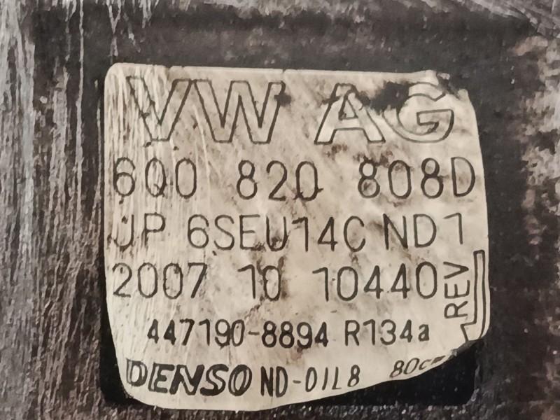 Recambio de compresor a/a para seat ibiza iii (6l1) 1.4 16v referencia OEM IAM 6Q0820808D 6SEU14C 
