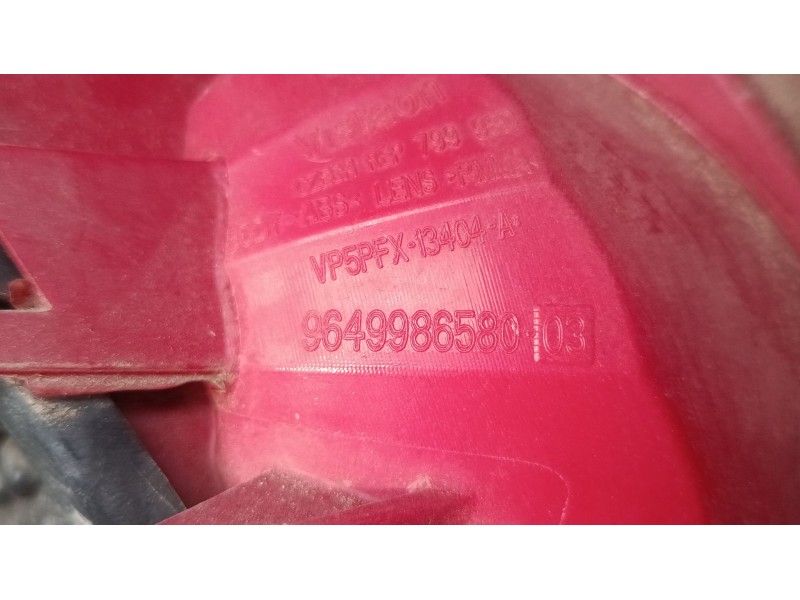Recambio de piloto trasero derecho para peugeot 207/207+ (wa_, wc_) 1.4 16v referencia OEM IAM 9649986580  