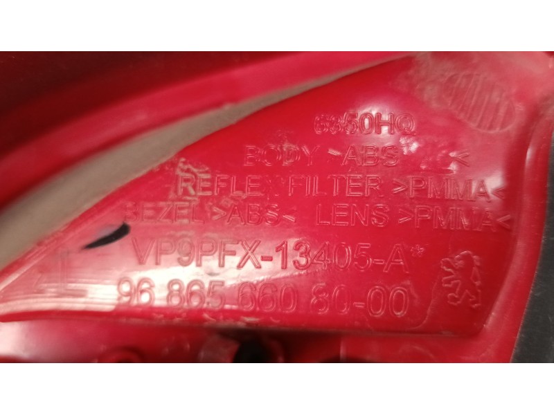 Recambio de piloto trasero izquierdo para peugeot 207/207+ (wa_, wc_) 1.4 16v referencia OEM IAM 968656608000  