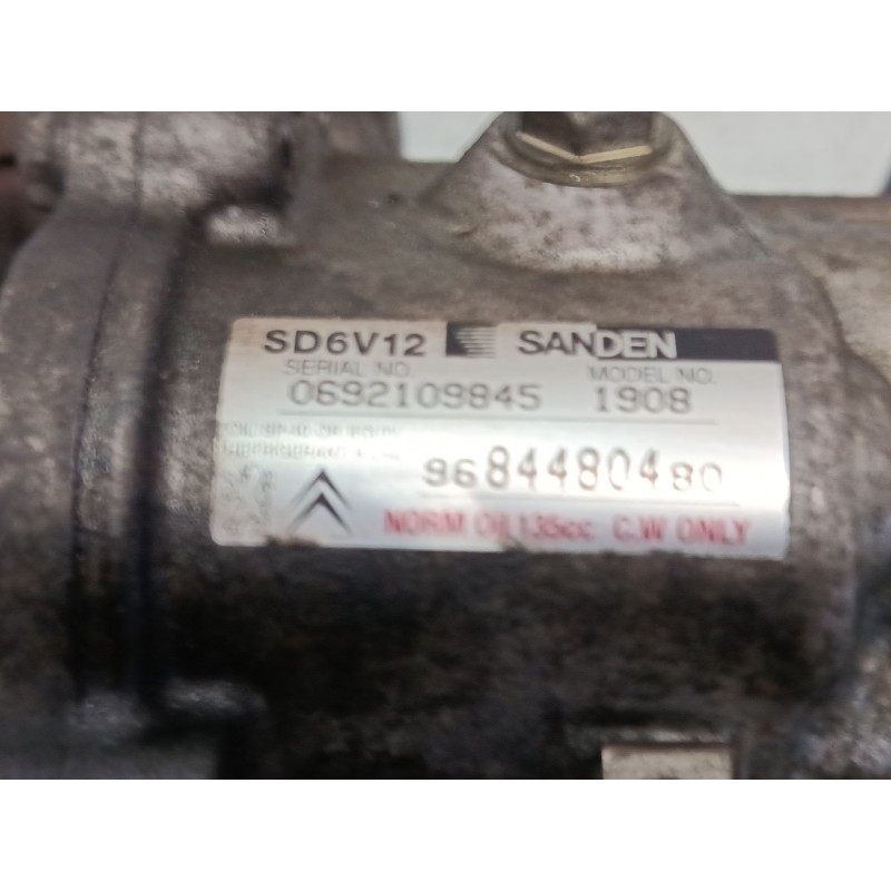 Recambio de compresor a/a para citroën c2 (jm_) 1.4 hdi referencia OEM IAM 9684480480  