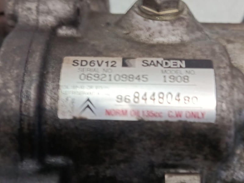 Recambio de compresor a/a para citroën c2 (jm_) 1.4 hdi referencia OEM IAM 9684480480  