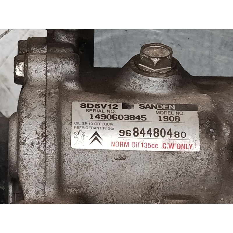 Recambio de compresor a/a para citroën c3 i (fc_, fn_) 1.4 hdi referencia OEM IAM 9684480480 SD6V12 1908 