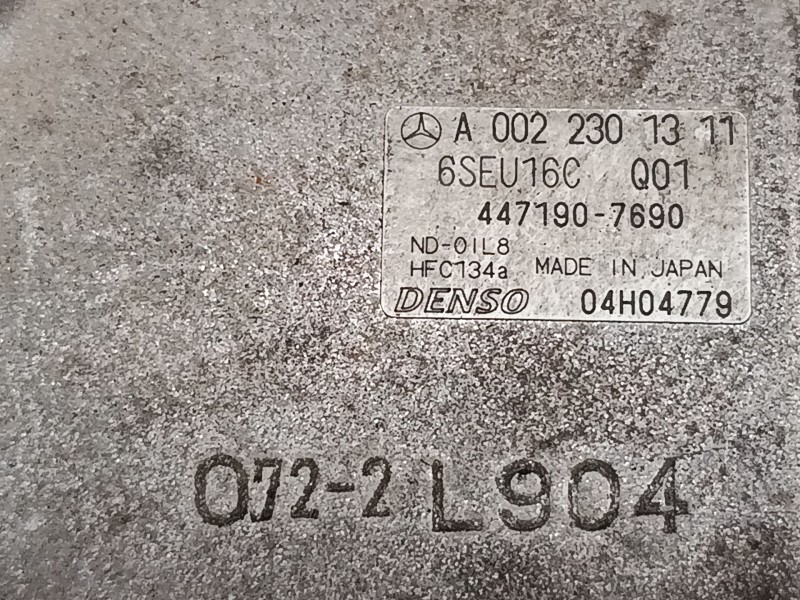Recambio de compresor a/a para mercedes-benz clase a (w169) a 170 (169.032, 169.332) referencia OEM IAM A0022301311  