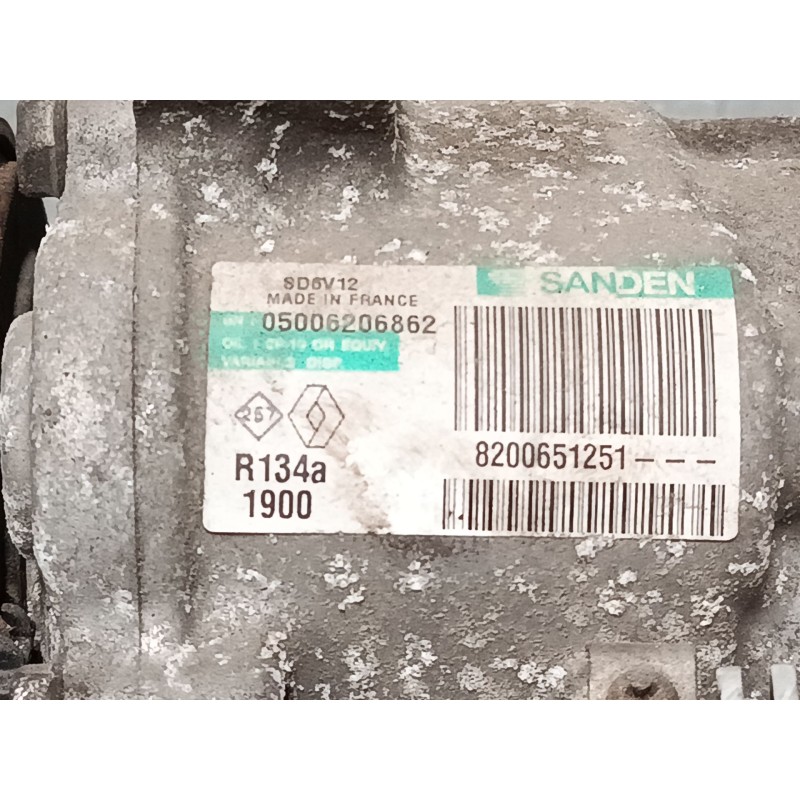 Recambio de compresor a/a para renault clio iii grandtour (kr0/1_) 1.5 dci (kr0g) referencia OEM IAM 8200651251  
