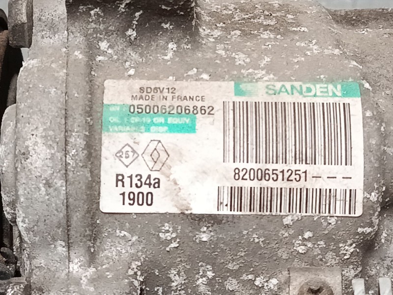 Recambio de compresor a/a para renault clio iii grandtour (kr0/1_) 1.5 dci (kr0g) referencia OEM IAM 8200651251  