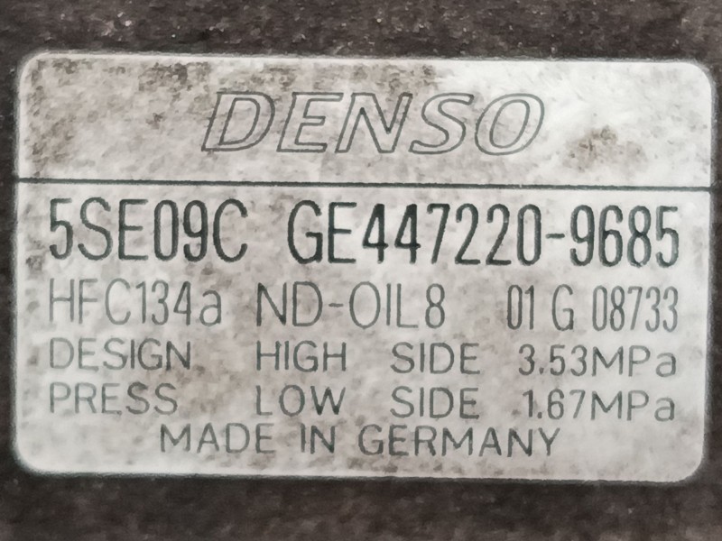Recambio de compresor a/a para smart forfour (454) 1.5 cdi (454.001) referencia OEM IAM GE4472209685  