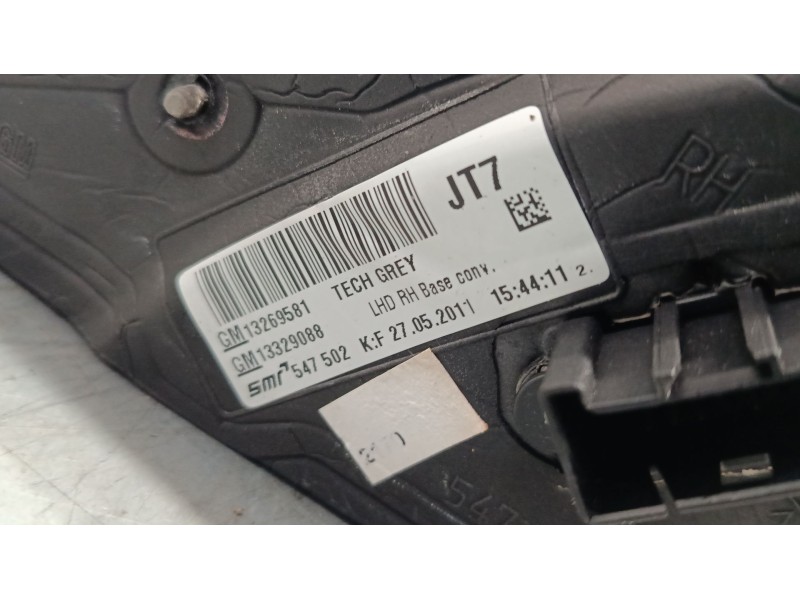 Recambio de retrovisor electrico derecho para opel insignia a (g09) 2.0 cdti (68) referencia OEM IAM   