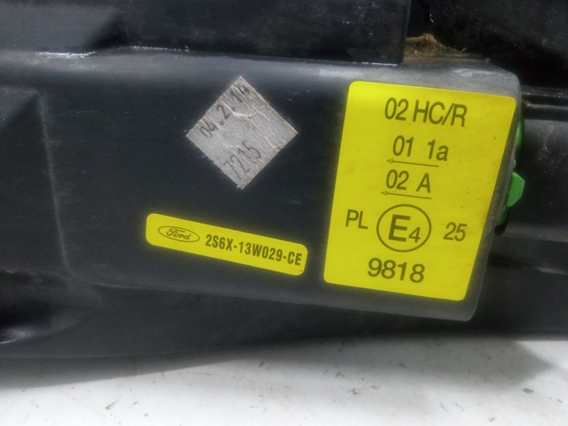 Recambio de faro derecho para ford fiesta v (jh_, jd_) 1.6 16v referencia OEM IAM 2S6X13W029CE  