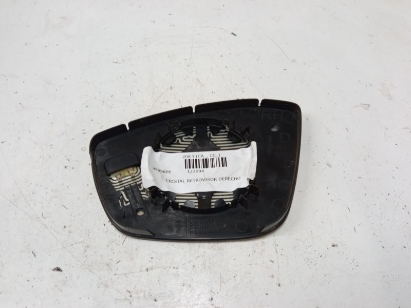 Recambio de cristal retrovisor derecho para peugeot 208 i (ca_, cc_) 1.2 puretech 82 referencia OEM IAM   