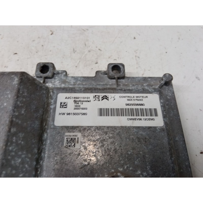Recambio de centralita motor uce para peugeot 208 i (ca_, cc_) 1.2 puretech 82 referencia OEM IAM 9829598880 A2C1892110101 98150