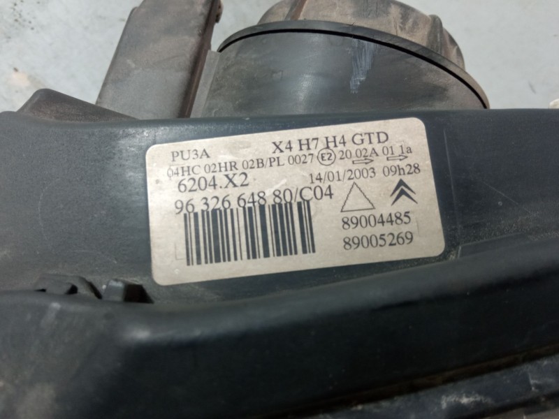 Recambio de faro izquierdo para citroën c5 i break (de_) 2.0 hdi (derhzb, derhze) referencia OEM IAM 9632664880  