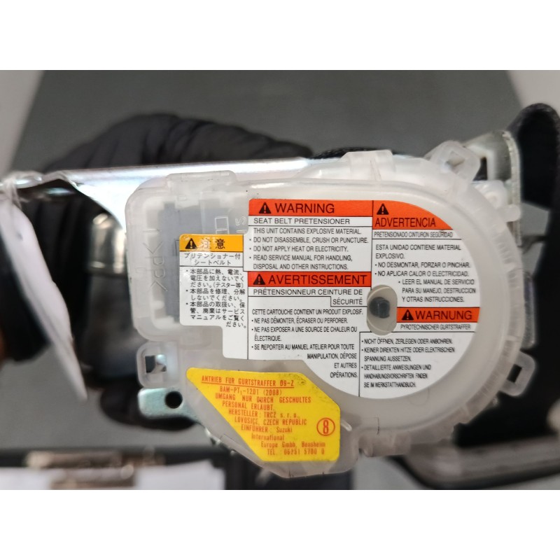 Recambio de cinturon seguridad delantero derecho para suzuki sx4 (ey, gy) 1.9 ddis (rw 419d) referencia OEM IAM   