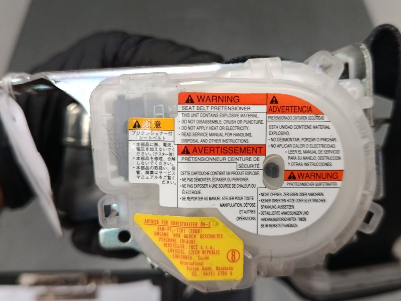 Recambio de cinturon seguridad delantero derecho para suzuki sx4 (ey, gy) 1.9 ddis (rw 419d) referencia OEM IAM   