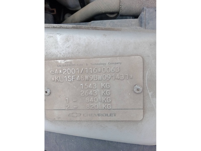 chevrolet aveo / kalos hatchback (t250, t255) del año 2010