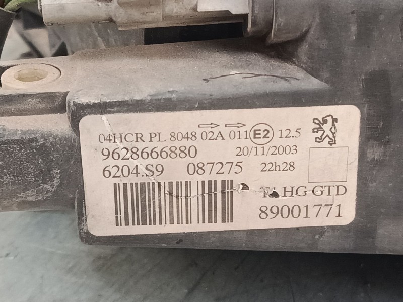 Recambio de faro izquierdo para peugeot 206+ (2l_, 2m_) 1.4 i (2lkfwa, 2mkfwa) referencia OEM IAM 9628666880  
