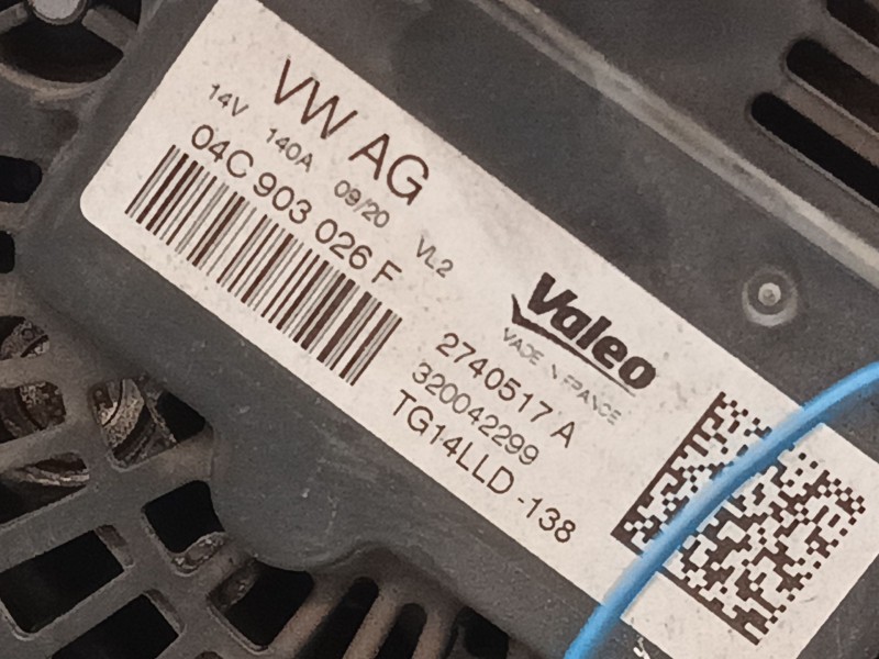 Recambio de alternador para skoda fabia iii (nj3) 1.0 referencia OEM IAM 04C903026F  