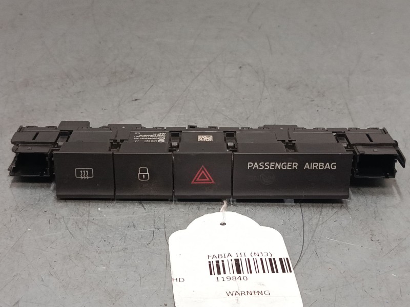 Recambio de warning para skoda fabia iii (nj3) 1.0 referencia OEM IAM 6V0927132A  