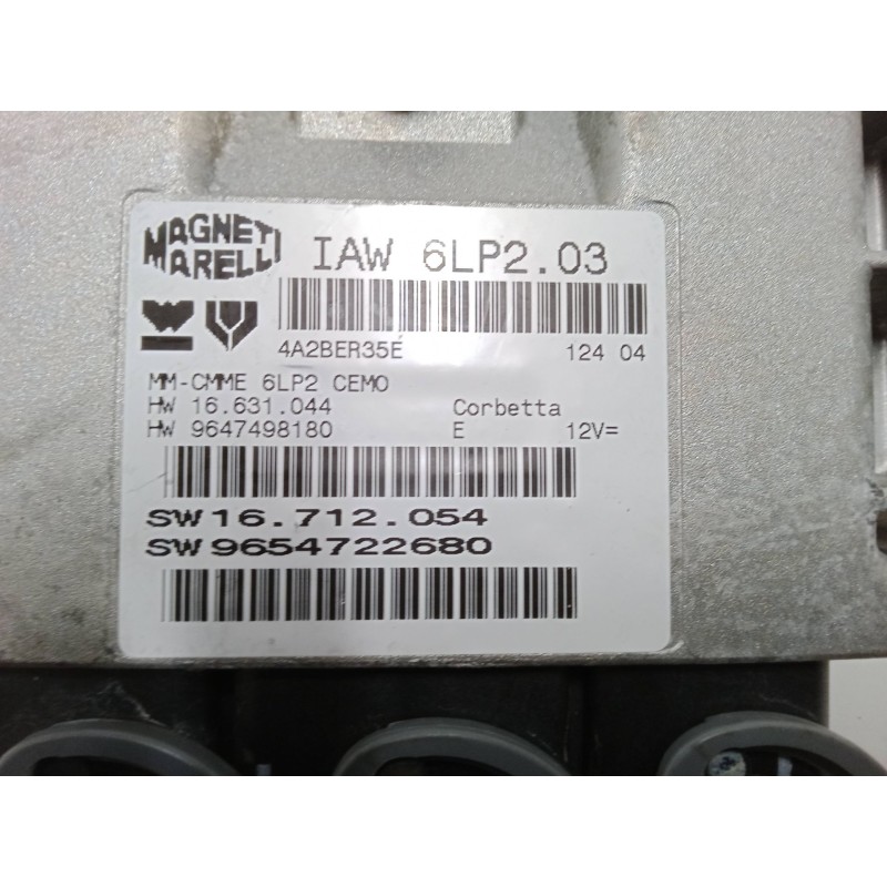 Recambio de centralita motor uce para peugeot 206 sw (2e/k) 1.4 16v referencia OEM IAM SW16712054 IAW 6LP2.03 SW9654722680