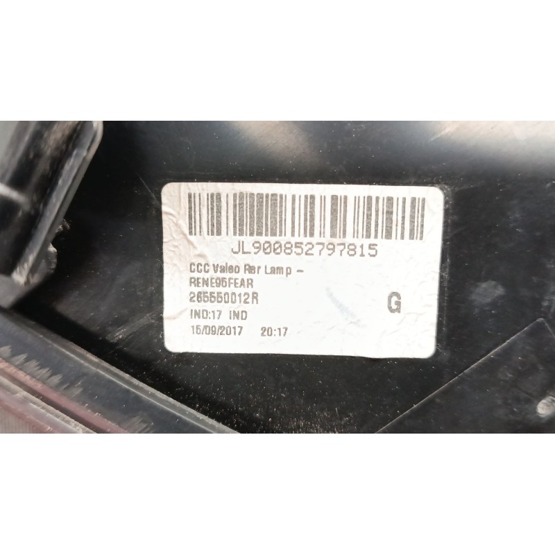 Recambio de piloto trasero izquierdo para renault megane cc (ez0/1_) 1.2 tce (ez16) referencia OEM IAM 265550012R  