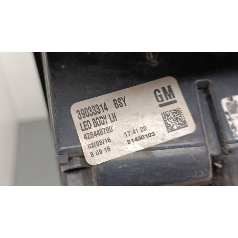 Recambio de piloto trasero izquierdo para opel zafira tourer c (p12) 1.4 (75) referencia OEM IAM 39033314 428448700 