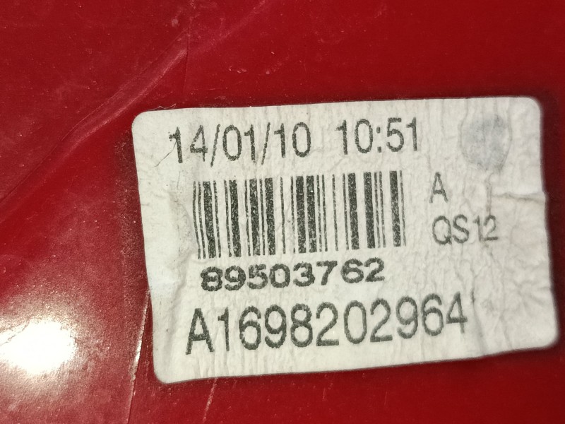 Recambio de piloto trasero izquierdo para mercedes-benz clase a (w169) a 160 (169.031, 169.331) referencia OEM IAM A1698202964  