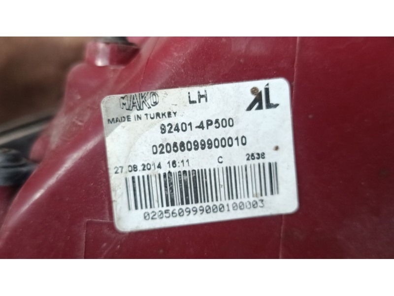 Recambio de piloto trasero izquierdo para hyundai i20 i (pb, pbt) 1.2 referencia OEM IAM 924014P500  