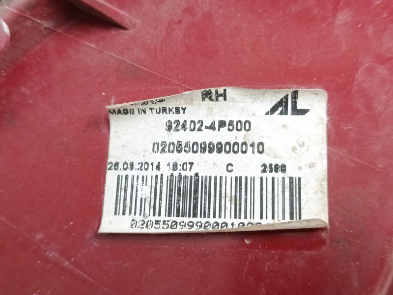 Recambio de piloto trasero derecho para hyundai i20 i (pb, pbt) 1.2 referencia OEM IAM 924024P500  
