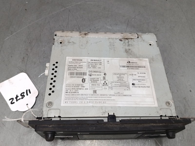 Recambio de radio bt para opel vivaro b autobús (x82) 1.6 cdti (06) referencia OEM IAM 93458575  