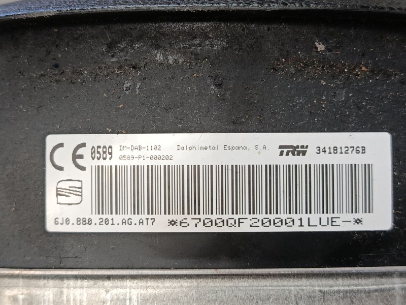 Recambio de airbag volante para seat ibiza iv st (6j8, 6p8) 1.6 tdi referencia OEM IAM 6J0880201AGT7  