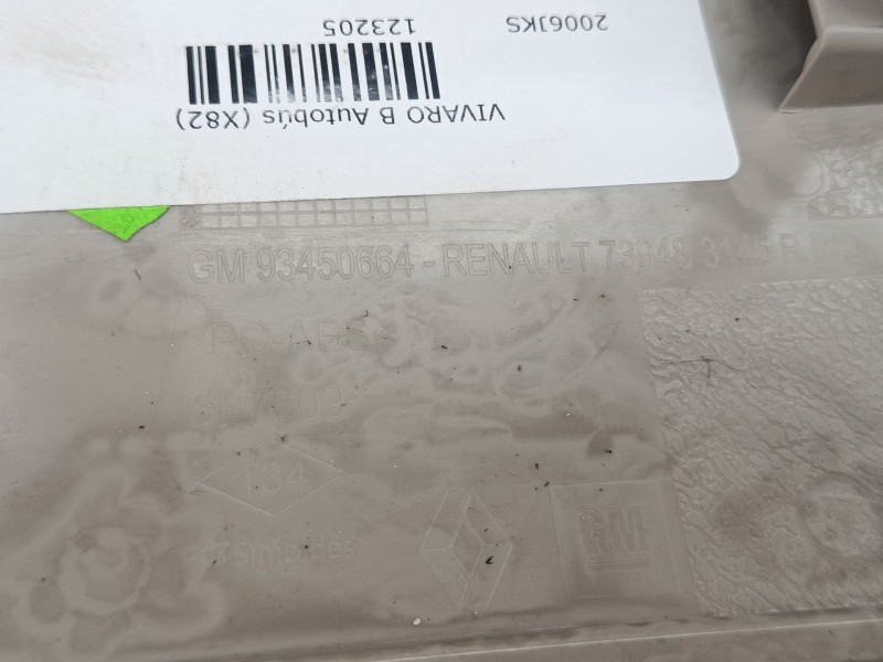Recambio de luz interior delantera para opel vivaro b autobús (x82) 1.6 cdti (06) referencia OEM IAM 93450664  