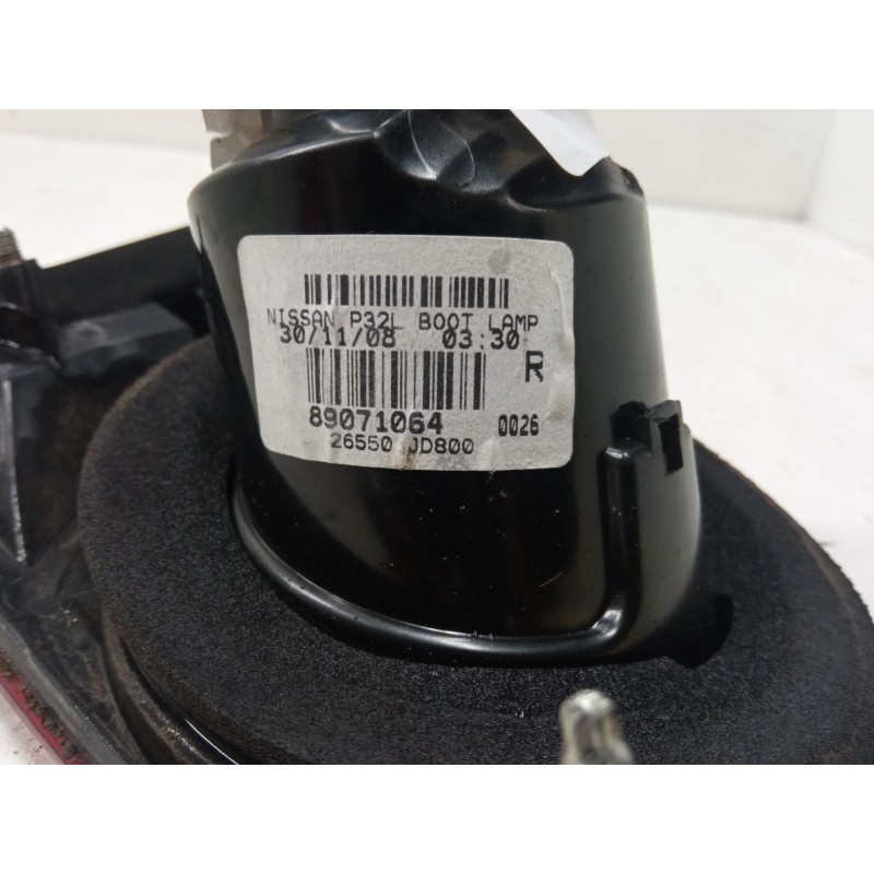 Recambio de piloto trasero porton derecho para nissan qashqai i (j10, nj10) 1.6 referencia OEM IAM 89071064 26550JD800 