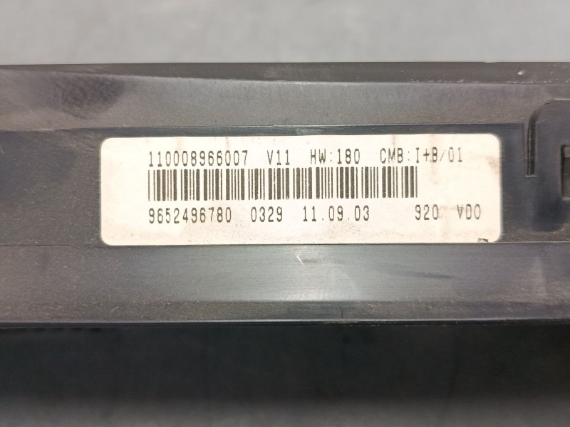 Recambio de cuadro instrumentos para citroën xsara picasso (n68) 2.0 hdi referencia OEM IAM 965249780  