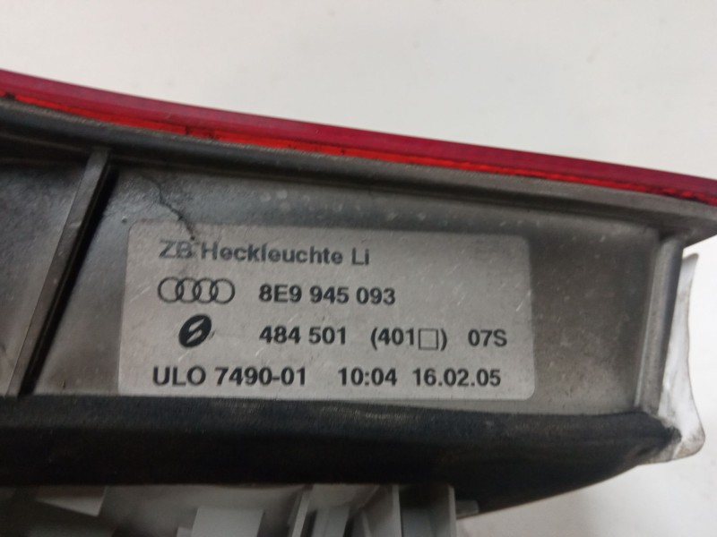 Recambio de piloto trasero porton izquierdo para audi a4 b7 avant (8ed) 2.0 tdi 16v referencia OEM IAM 8E9945093  
