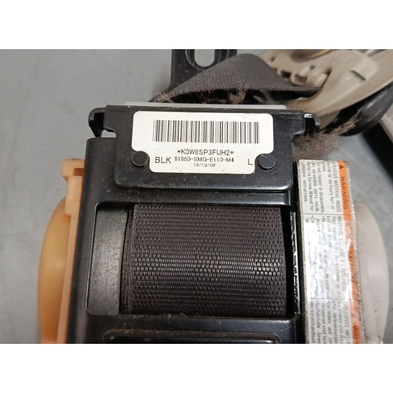 Recambio de cinturon seguridad delantero izquierdo para honda civic viii hatchback (fn, fk) 1.8 (fn1, fk2) referencia OEM IAM 30