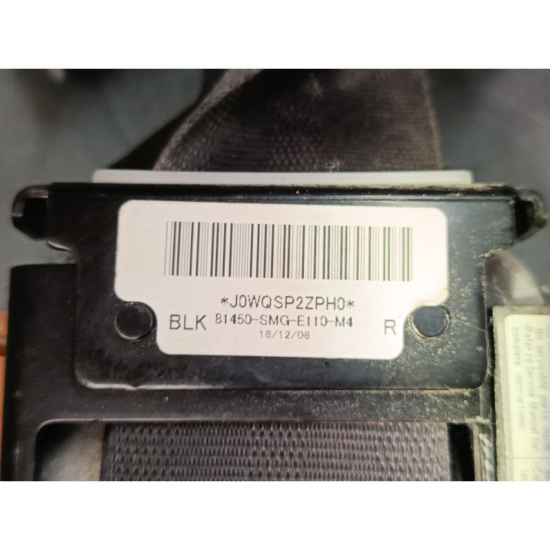 Recambio de cinturon seguridad delantero derecho para honda civic viii hatchback (fn, fk) 1.8 (fn1, fk2) referencia OEM IAM 8145