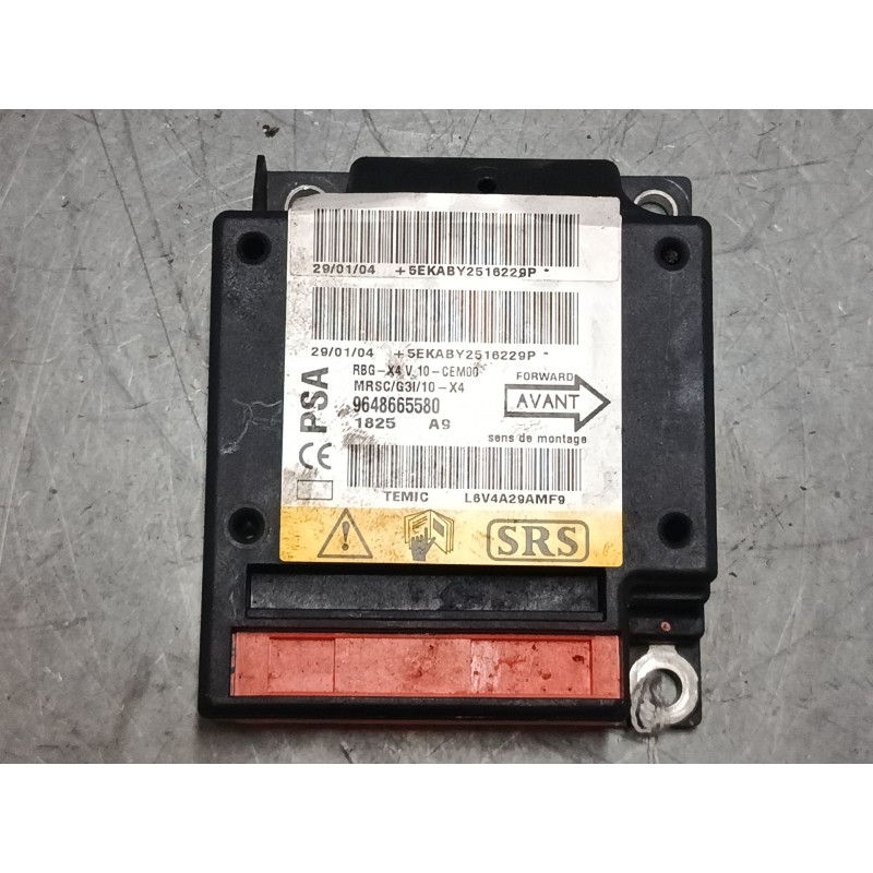 Recambio de centralita airbag para citroën c5 i (dc_) 2.0 hdi (dcrhzb, dcrhze) referencia OEM IAM 9648665580  
