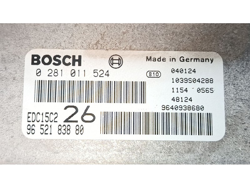 Recambio de centralita motor uce para citroën c5 i (dc_) 2.0 hdi (dcrhzb, dcrhze) referencia OEM IAM 9652183880 9640938680 02810