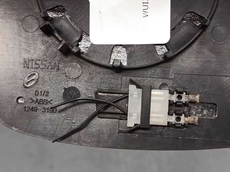 Recambio de cristal retrovisor derecho para nissan note (e11, ne11) 1.4 referencia OEM IAM 12493190  