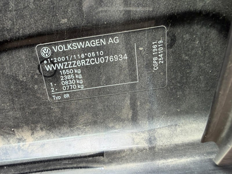 volkswagen polo v (6r1, 6c1) del año 2012
