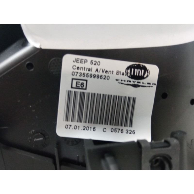 Recambio de aireador central para jeep renegade suv (bu, b1, bv) 1.6 crd referencia OEM IAM 07355999620  