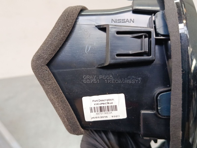 Recambio de aireador central para nissan juke (f15) 1.2 dig-t referencia OEM IAM 68260BX80A 687511KE0A 