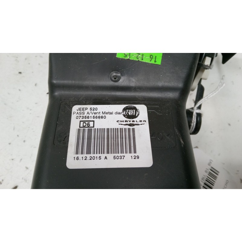 Recambio de aireador derecho para jeep renegade suv (bu, b1, bv) 1.6 crd referencia OEM IAM 07356156880  