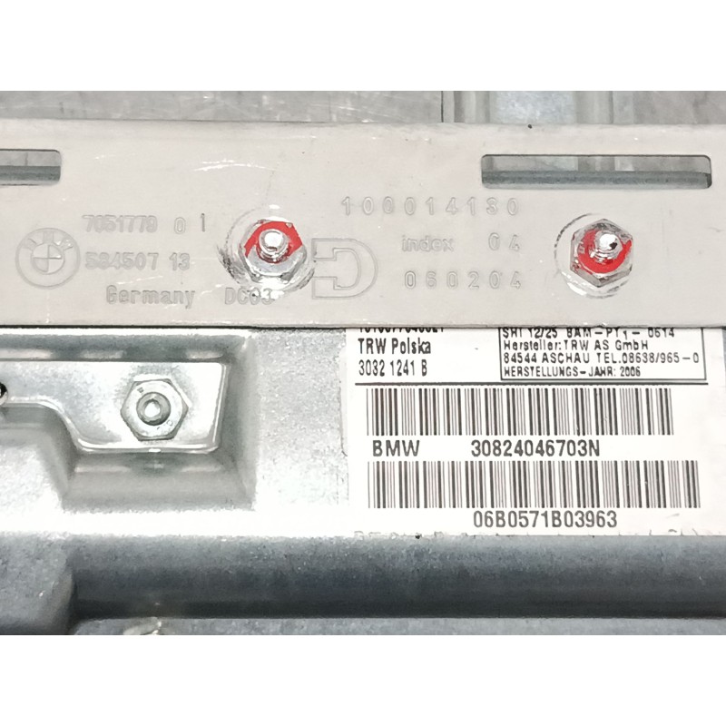 Recambio de airbag de puerta delantero izquierdo para bmw 7 (e65, e66, e67) 730 i, li referencia OEM IAM 30824046703N  