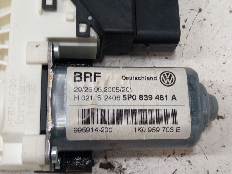 Recambio de motor elevaluna trasero izquierdo para seat toledo iii (5p2) 2.0 tdi 16v referencia OEM IAM 1K0959703E  