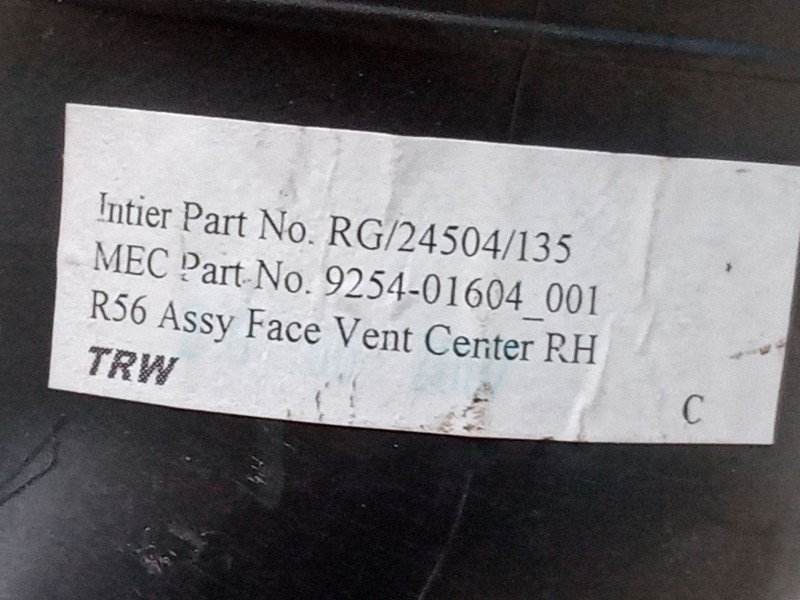 Recambio de aireador derecho para mini mini (r56) one referencia OEM IAM 925401604001  