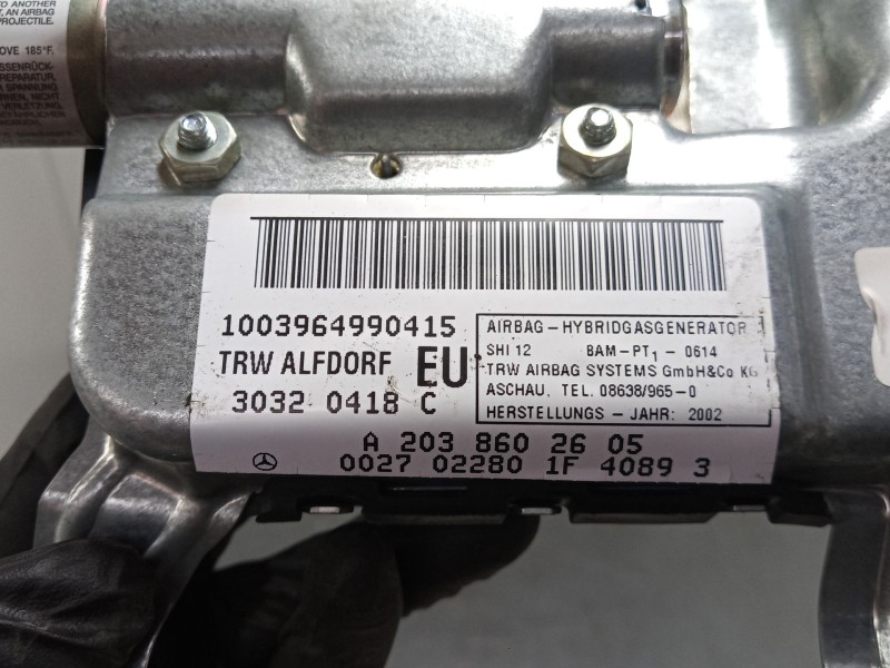 Recambio de airbag de puerta delantero derecho para mercedes-benz clase c (w203) c 200 kompressor (203.042) referencia OEM IAM A