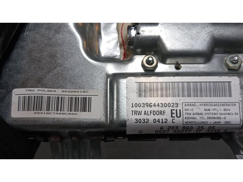 Recambio de airbag de puerta delantero izquierdo para mercedes-benz clase c (w203) c 200 kompressor (203.042) referencia OEM IAM