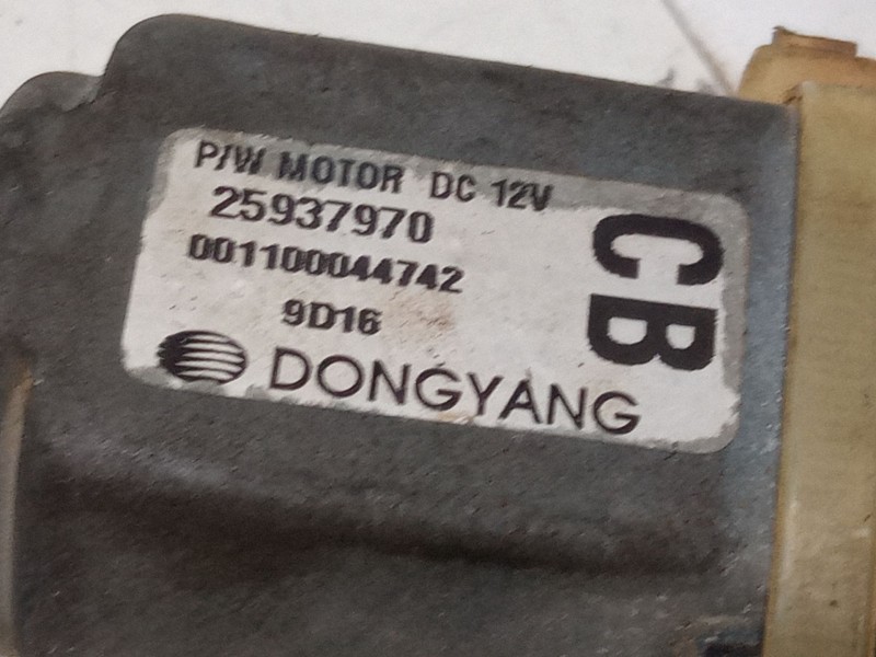 Recambio de motor elevaluna trasero derecho para chevrolet captiva (c100, c140) 2.4 referencia OEM IAM 25937970  
