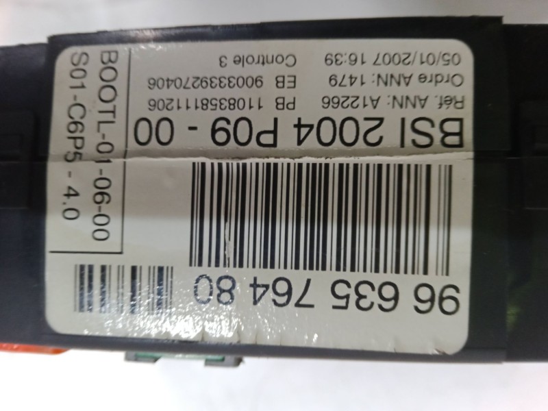 Recambio de bsi para citroën c4 coupé (la_) 1.6 hdi referencia OEM IAM 9663576480  BSI 2004 P09-00 Recambio de bsi para citroën c4 coupé (la_) 1.6 hdi referencia OEM IAM 9663576480  BSI 2004 P09-00