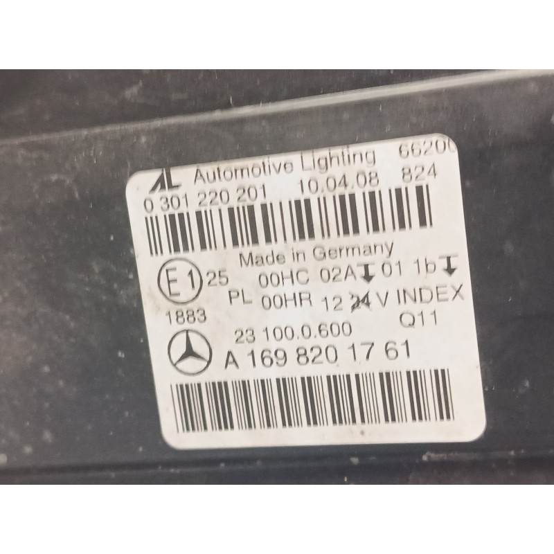 Recambio de faro izquierdo para mercedes-benz clase b sports tourer (w245) b 180 cdi (245.207) referencia OEM IAM   